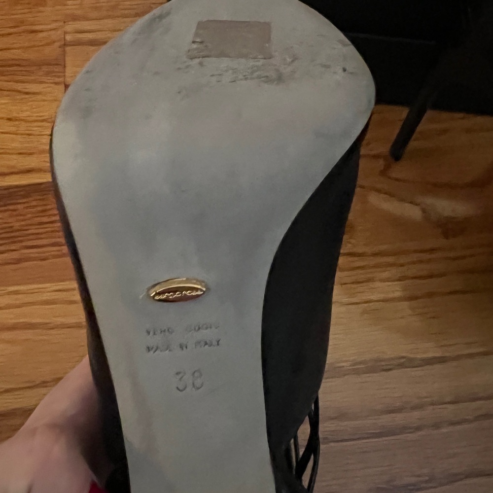 SERGIO ROSSI SIZE 38 lace up pumps, NIB - Picture 3 of 3